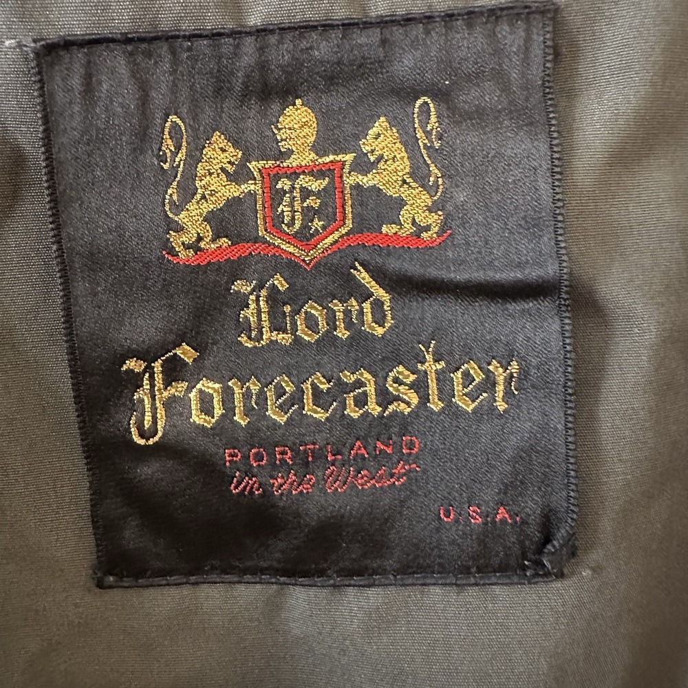 Vintage Lord Forecaster Eddie Bauer Down Trench Coat NFL Linebacker Mens 42L - Picture 10 of 16